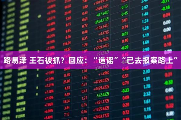 路易泽 王石被抓？回应：“造谣”“已去报案路上”